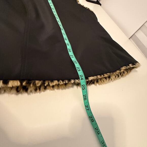 Kristen Blake Reversible Vest Size S Faux Fur Leopard Mob Wife Y2K Glam - Picture 13 of 13